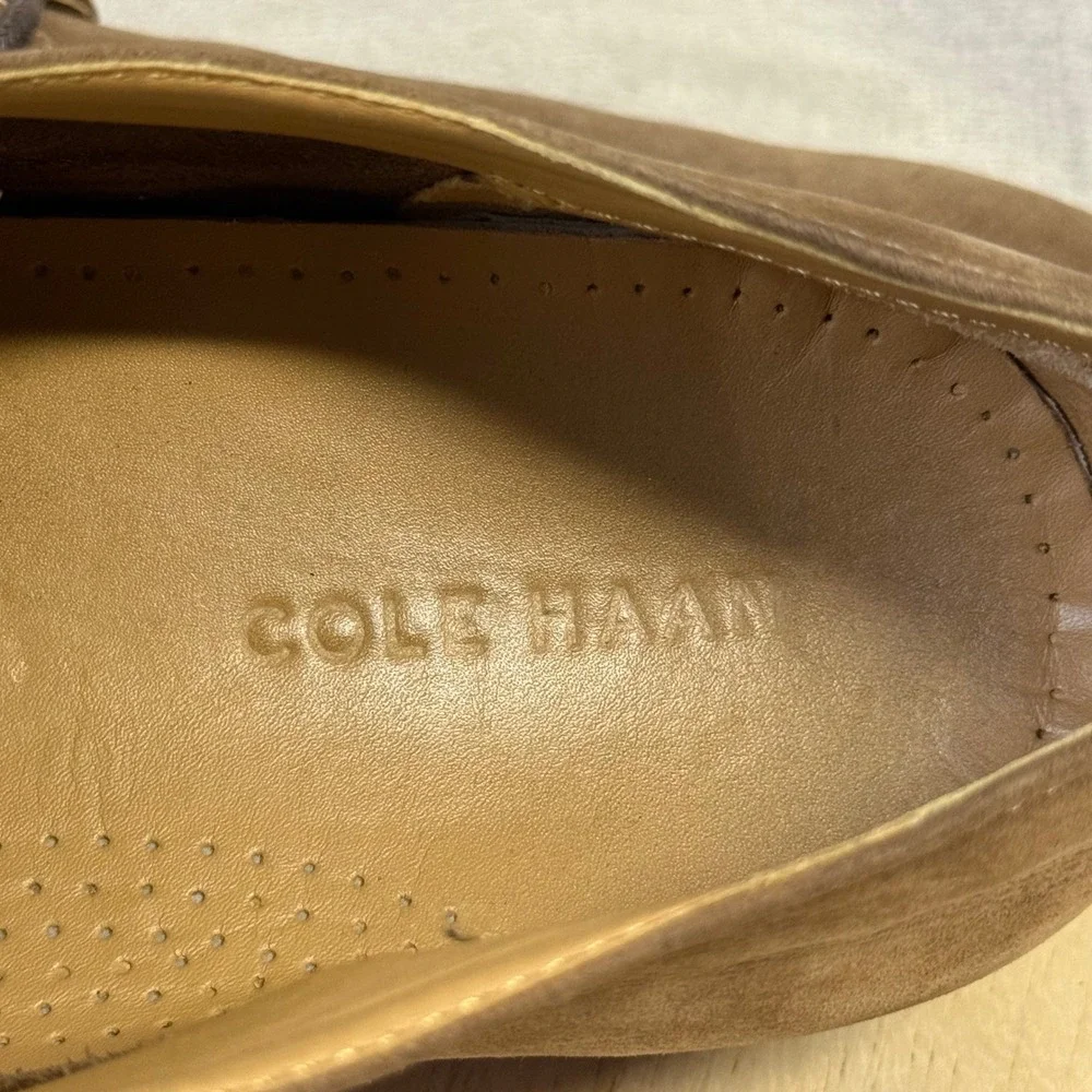 Cole Haan Harrison Grand Derby Brown Suede Dress Shoes Mens 10.5 M C12421